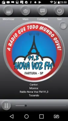 Rádio Nova Voz FM 91,3 Fartura-SP android App screenshot 1